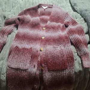 Womens XL sweater, button down.